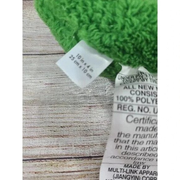 Disney Pixar Toy Story Plush Hamm Pig Face Throw Pillow Pink Green 10" x 4" - Picture 3 of 4